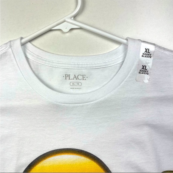 PLACE White Emoji T-shirt #1 Boss Unisex Size XL - Picture 3 of 5